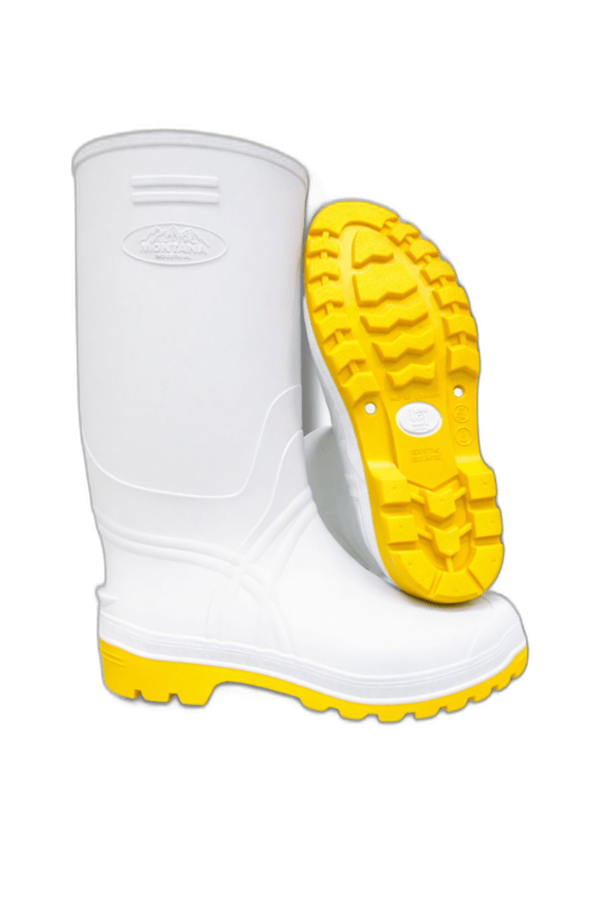 Bota Sanitaria Blanca Amarilla